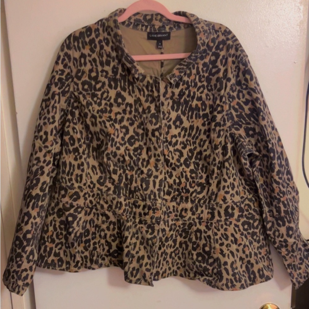 Lane Bryant Animal Print Jacket